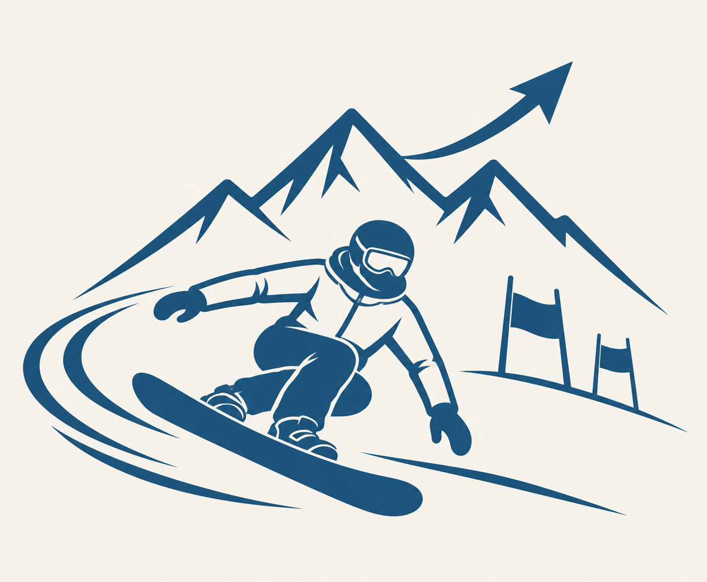Alpine X Akademi dağlarda kontrollü snowboard kıvrımı